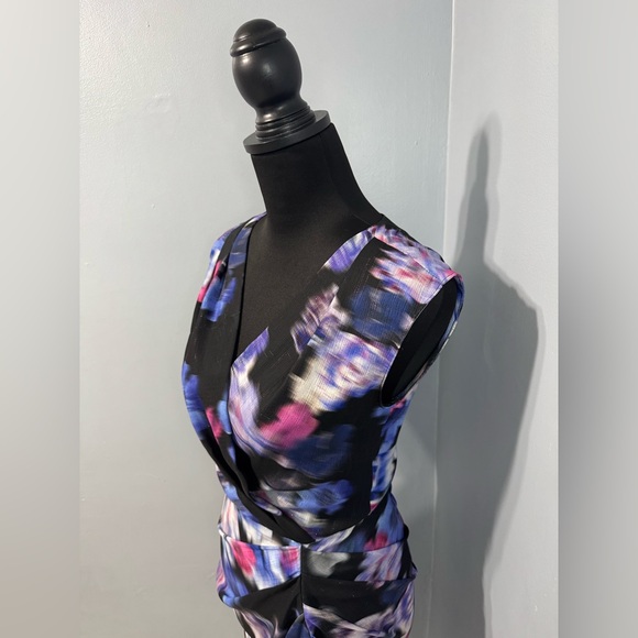 AMANDA UPRICHARD Roma Draped Midi Sheath Dress Violetta Women’s Extra Small - Picture 6 of 9